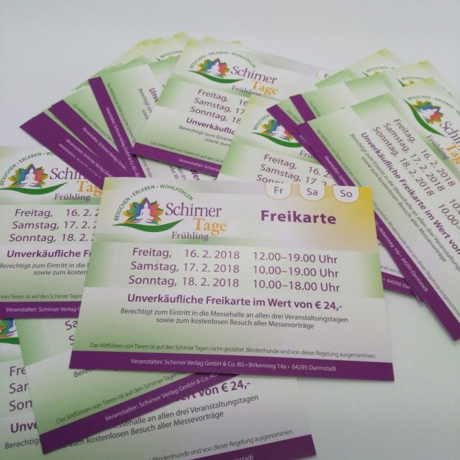 Freikarten, Messen und Marketing-Unterstützung