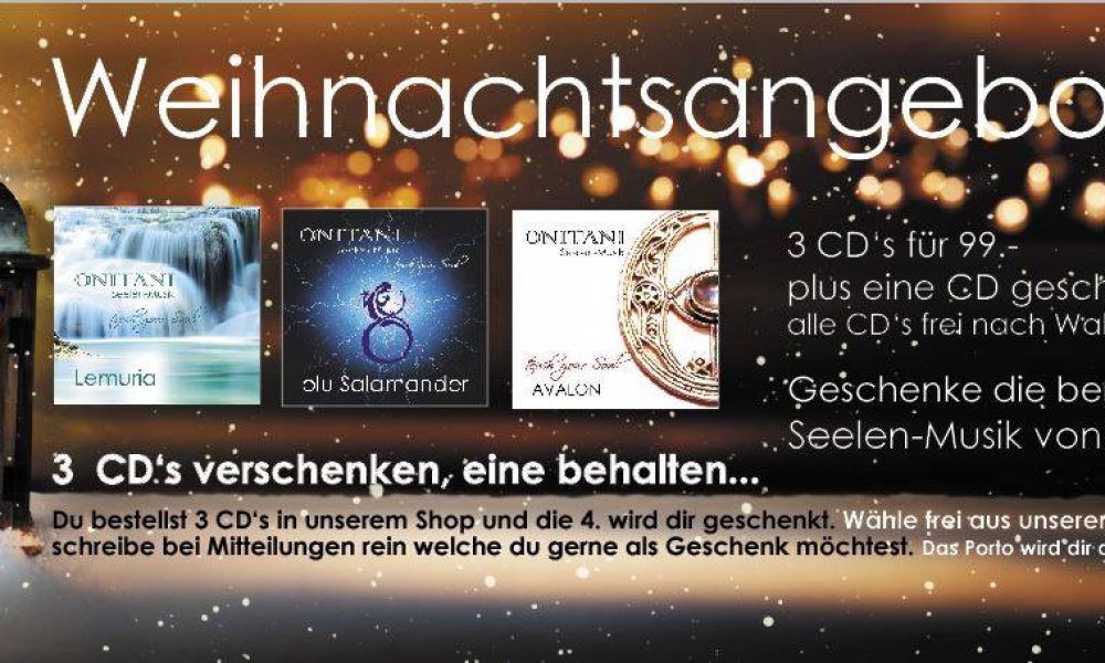 Weihnachtsangebot von ONITANI.com